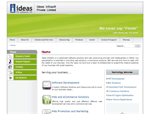 Tablet Screenshot of ideasinfotech.com